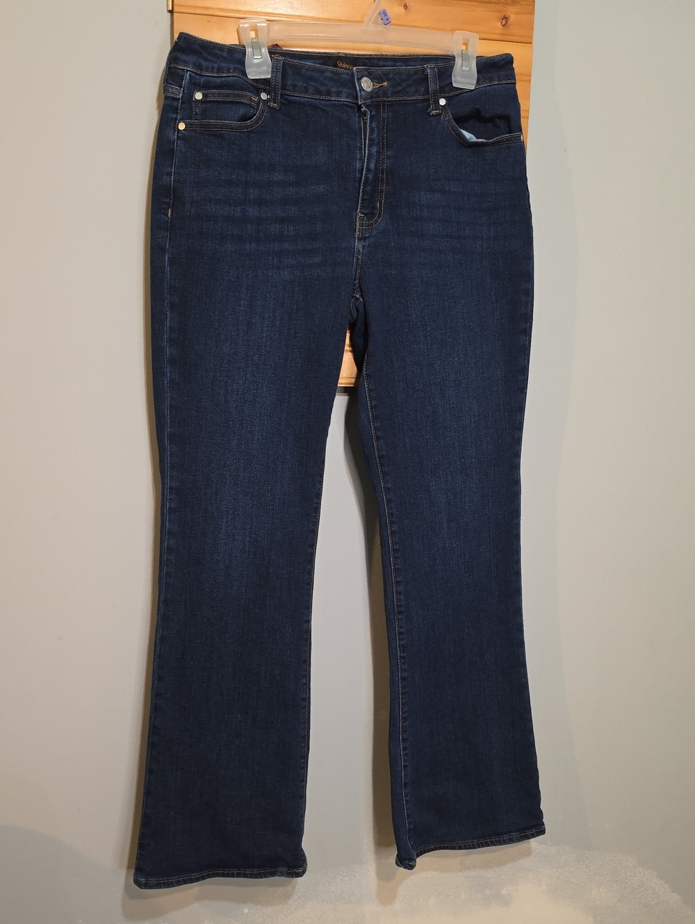 Quince Dark Blue Flare Jeans
